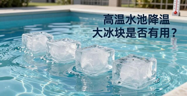 大冰块游泳池降温效果_许昌高温水池降温大冰块_冰块降温实际应用分析